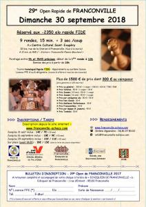 29e Open de Franconville Homologué Rapide FIDE/FFE (-2350 elo)