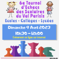 Résultats du 6e Tournoi des Scolaires du Val Parisis