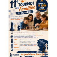 11e Tournoi des Familles - Dimanche 14 juin 2026 (14h-17h30)